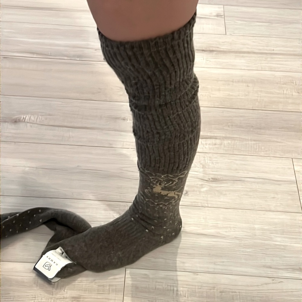Sheep Wool Soft high thigh socks